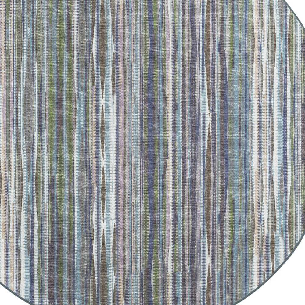 10' Purple Round Ombre Tufted Handmade Area Rug - Homeroots - Flyclothing LLC