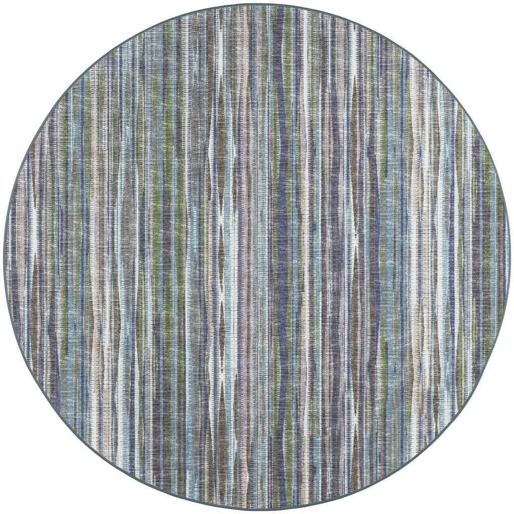 8' X 8' Purple Round Ombre Tufted Handmade Area Rug - Homeroots - Flyclothing LLC