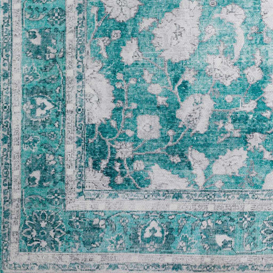 8' X 10' Blue Oriental Distressed Non Skid Area Rug - Homeroots - Flyclothing LLC