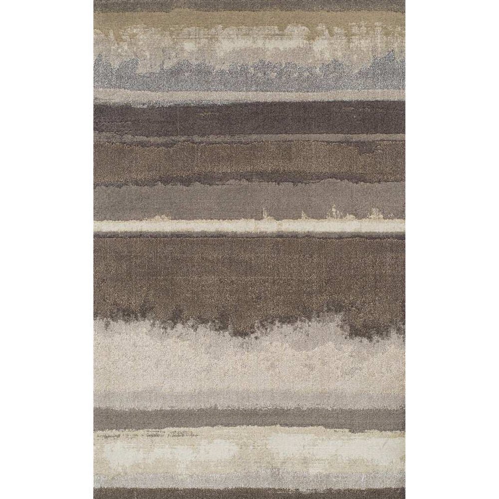 3' X 5' Brown and Ivory Abstract Area Rug - Homeroots - Flyclothing LLC