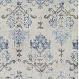 5' X 8' Blue and Ivory Oriental Area Rug - Homeroots - Flyclothing LLC