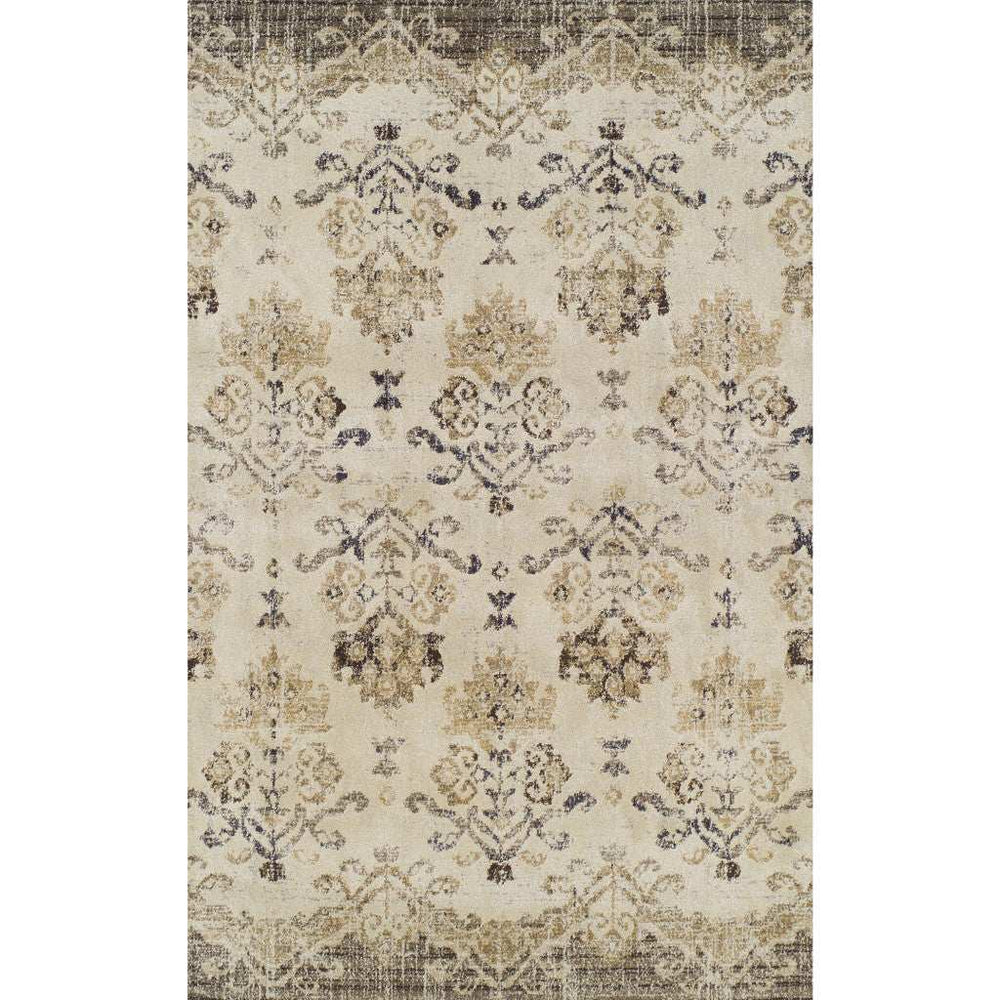 8' X 11' Beige and Brown Oriental Area Rug - Homeroots - Flyclothing LLC