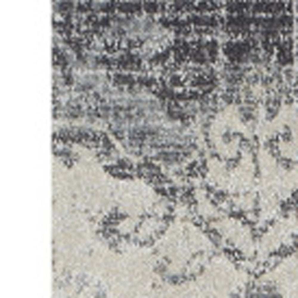 3' X 5' Gray and Ivory Oriental Area Rug - Homeroots - Flyclothing LLC
