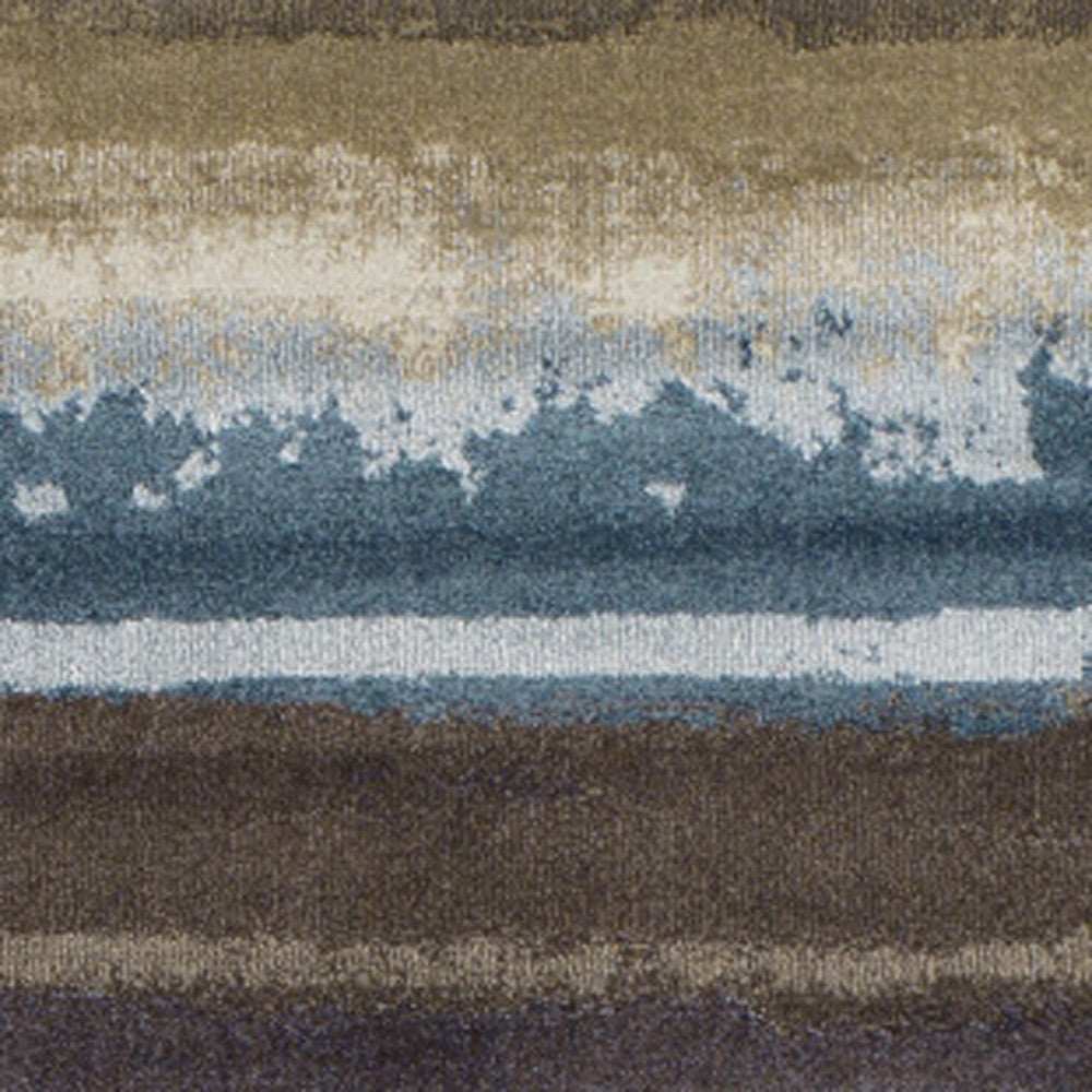 3' X 5' Beige and Brown Abstract Area Rug - Homeroots - Flyclothing LLC