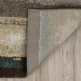 3' X 5' Beige and Brown Abstract Area Rug - Homeroots - Flyclothing LLC