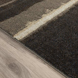 8' X 11' Beige and Brown Abstract Area Rug - Homeroots - Flyclothing LLC