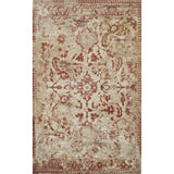 8' X 11' Red and Beige Oriental Area Rug - Homeroots - Flyclothing LLC