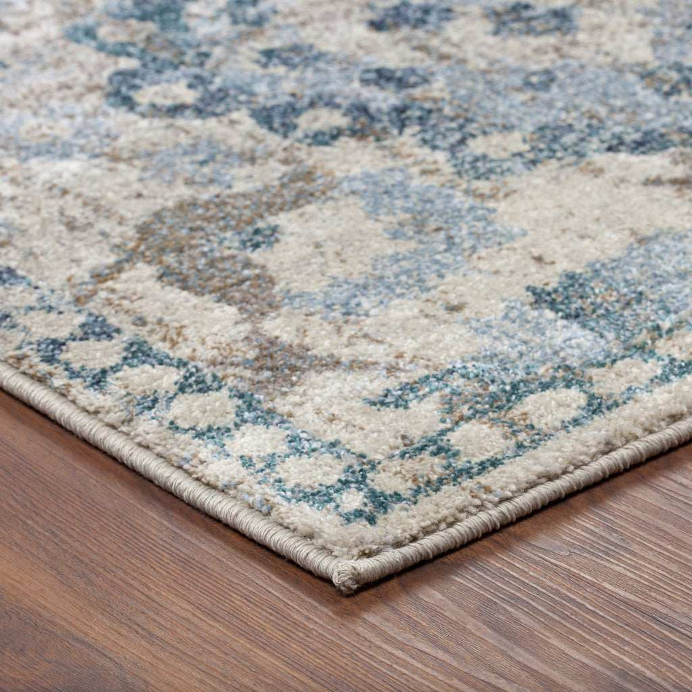 5' X 8' Blue Oriental Area Rug - Homeroots - Flyclothing LLC