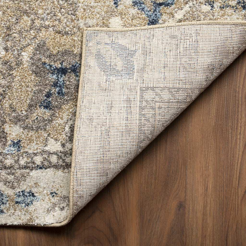 8' X 11' Ivory Oriental Distressed Area Rug - Homeroots - Flyclothing LLC