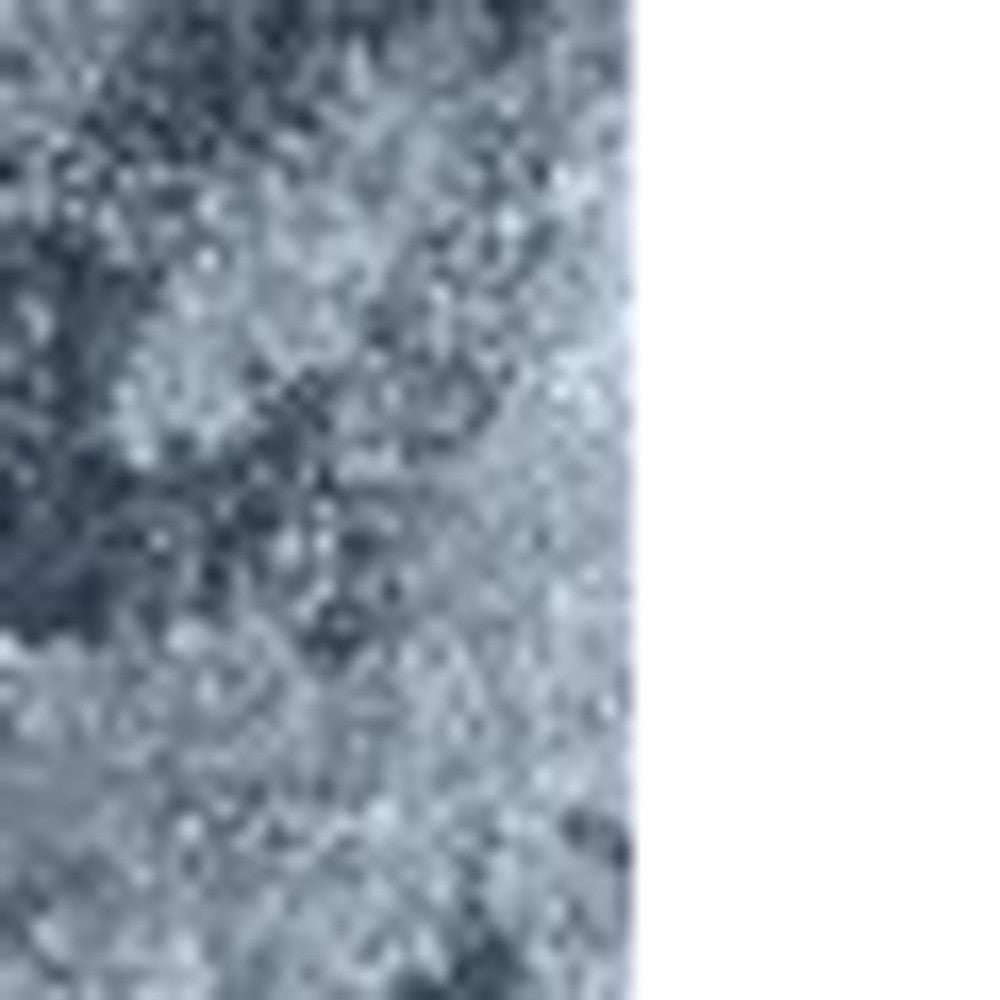 3' X 5' Blue and Ivory Oriental Distressed Area Rug - Homeroots - Flyclothing LLC