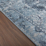 10' X 13' Blue and Ivory Oriental Area Rug - Homeroots - Flyclothing LLC
