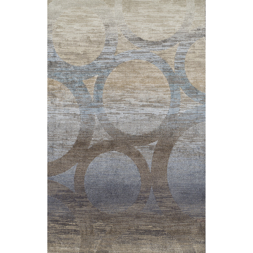 3' X 5' Brown and Beige Abstract Area Rug - Homeroots