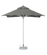 8' Charcoal Polyester Square Market Patio Umbrella - Homeroots - Flyclothing LLC