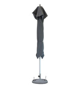 8' Charcoal Polyester Square Market Patio Umbrella - Homeroots - Flyclothing LLC
