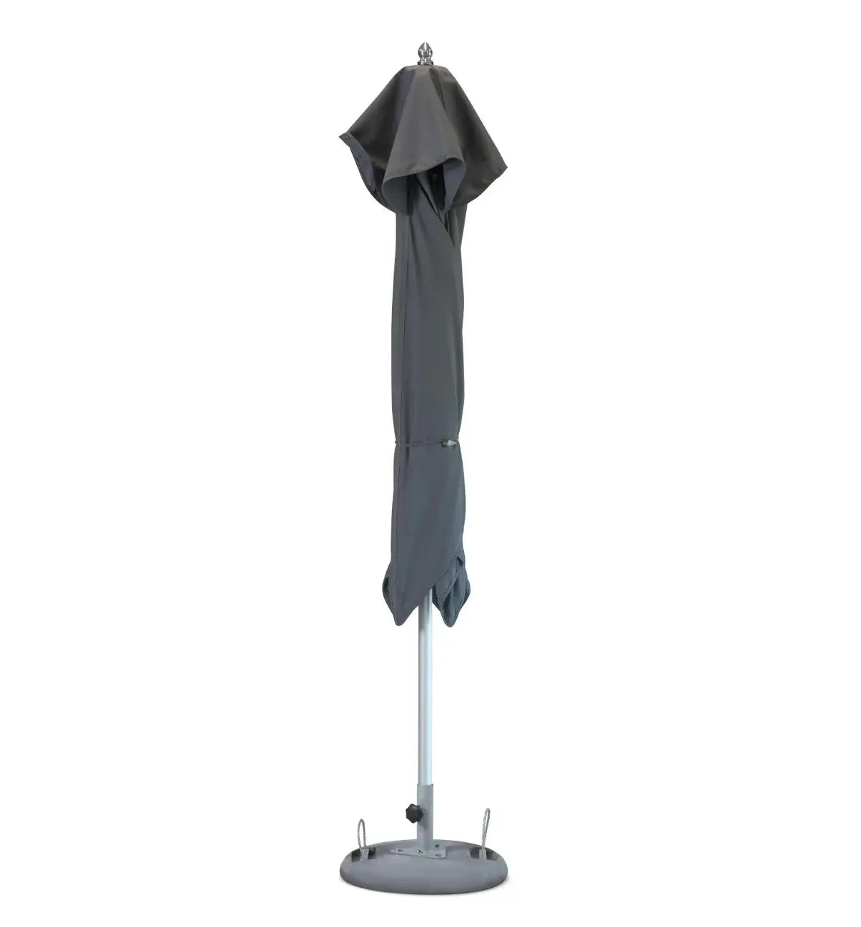 8' Charcoal Polyester Square Market Patio Umbrella - Homeroots - Flyclothing LLC