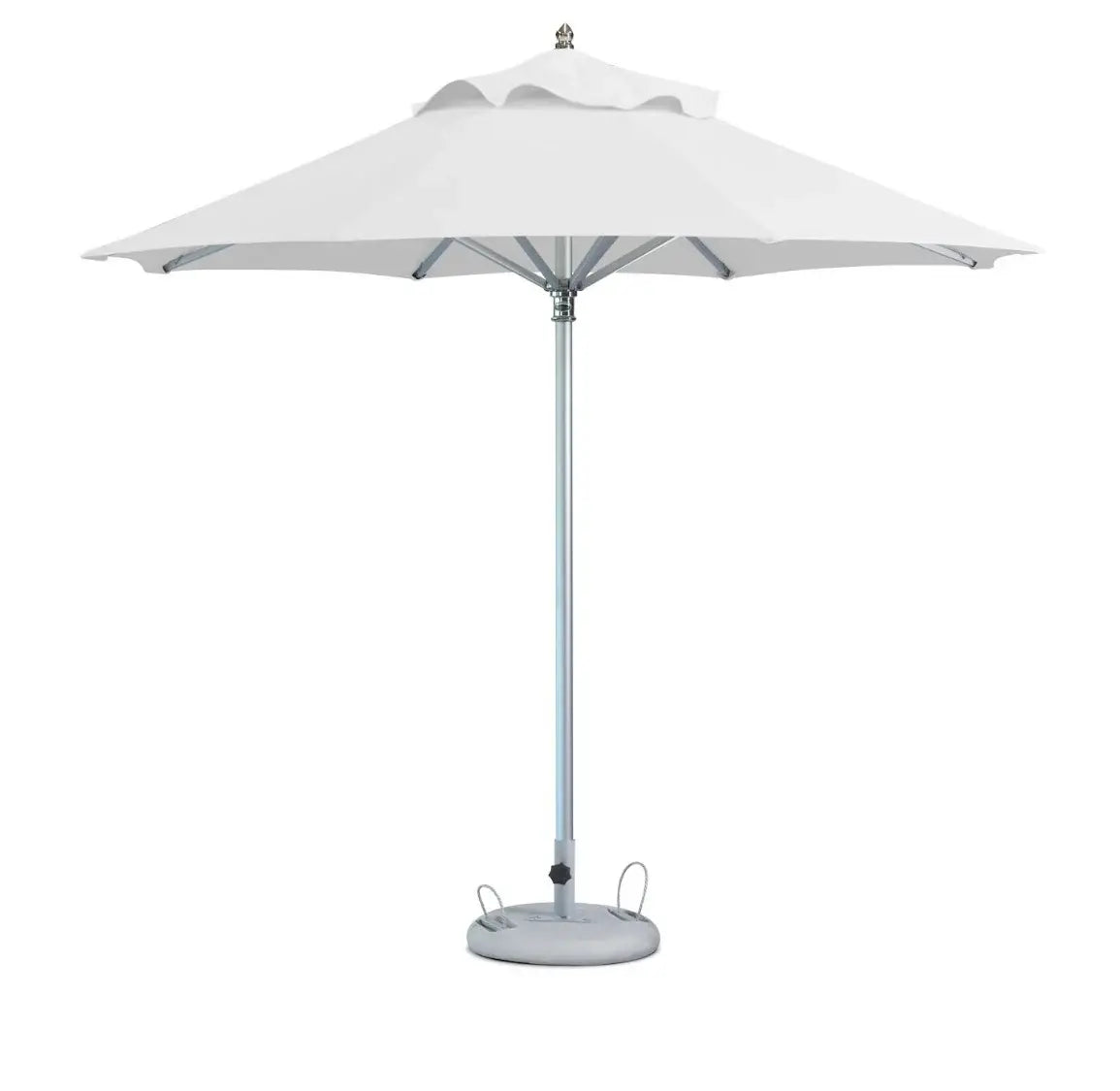 10' White Polyester Round Market Patio Umbrella - Homeroots - Flyclothing LLC