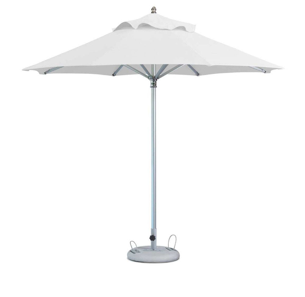 10' White Polyester Round Market Patio Umbrella - Homeroots - Flyclothing LLC
