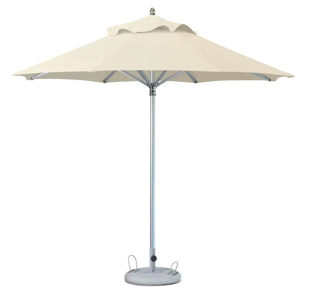 Homeroots 10' Ecru Polyester Round Market Patio Umbrella