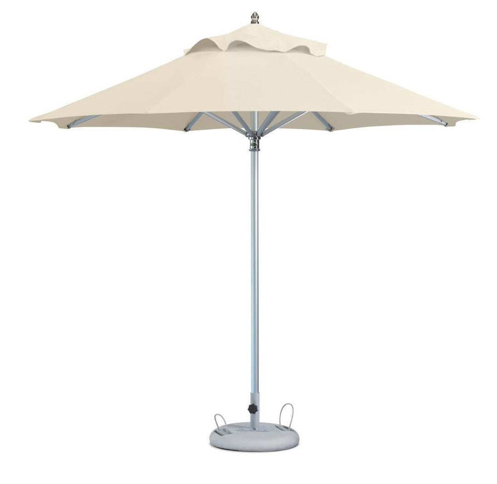 10' Ecru Polyester Round Market Patio Umbrella - Homeroots - Flyclothing LLC