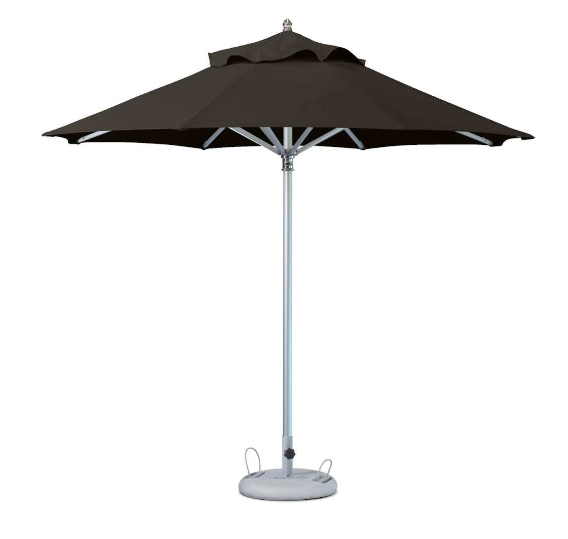 10' Black Polyester Round Market Patio Umbrella - Homeroots - Flyclothing LLC