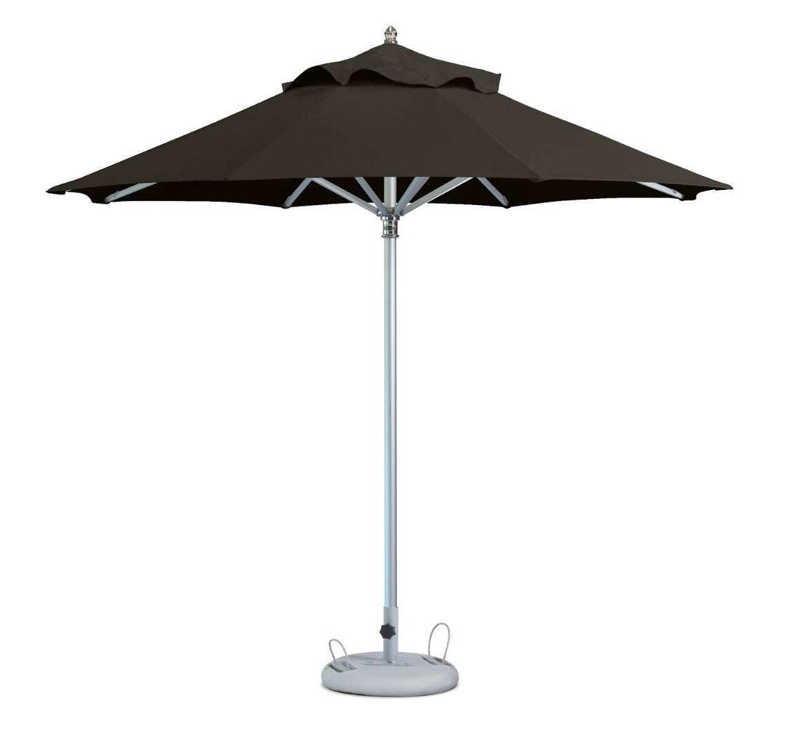 10' Black Polyester Round Market Patio Umbrella - Homeroots - Flyclothing LLC