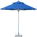 10' Blue Polyester Round Market Patio Umbrella - Homeroots - Flyclothing LLC