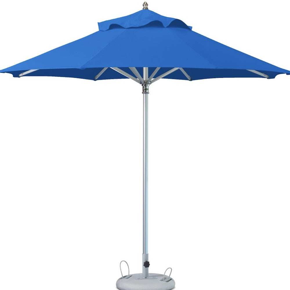 10' Blue Polyester Round Market Patio Umbrella - Homeroots - Flyclothing LLC