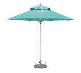 10' Aqua Polyester Round Market Patio Umbrella - Homeroots - Flyclothing LLC