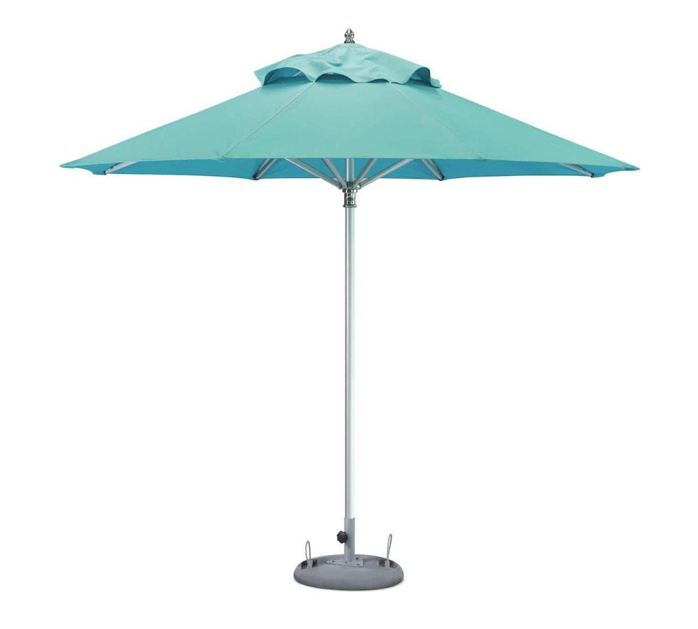 10' Aqua Polyester Round Market Patio Umbrella - Homeroots - Flyclothing LLC