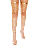 Roma Costume Pair of Metallic Leg Wraps - Roma Costume - Flyclothing LLC