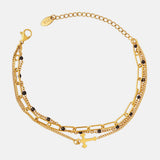 Titanium Steel Three-Layered Bracelet - Trendsi - Flyclothing LLC