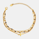 Titanium Steel Three-Layered Bracelet - Trendsi - Flyclothing LLC