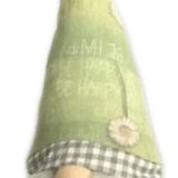 30" Green and White Fabric Sitting Gnome - Homeroots - Flyclothing LLC