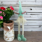 23" Blue and White Fabric Easter Bunny Gnome - Homeroots - Flyclothing LLC