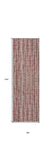 3' X 12' Pink Ombre Tufted Handmade Runner Rug - Homeroots - Flyclothing LLC