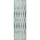 12' Blue and Ivory Ombre Hand Tufted Runner Rug - Homeroots