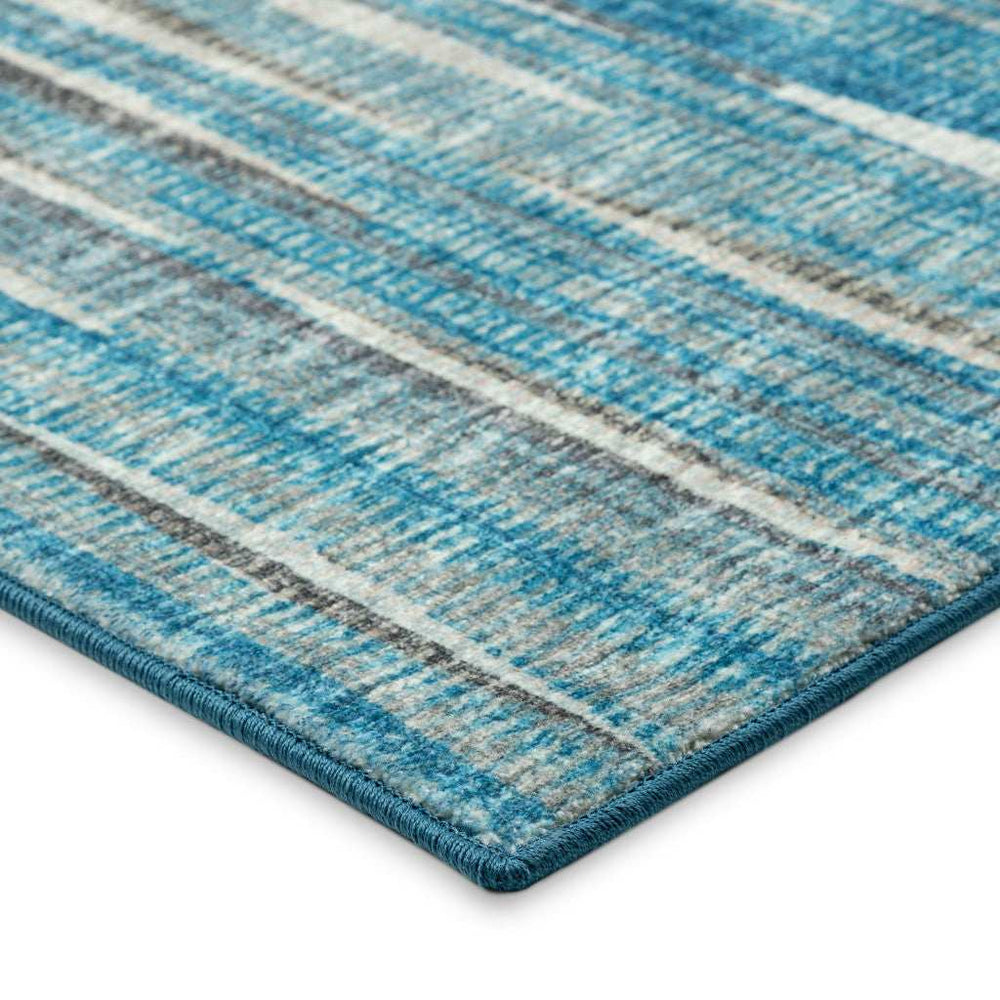 12' Blue and Ivory Ombre Hand Tufted Runner Rug - Homeroots - Flyclothing LLC