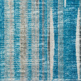 12' Blue and Ivory Ombre Hand Tufted Runner Rug