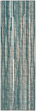 12' Blue and Ivory Ombre Hand Tufted Runner Rug - Homeroots