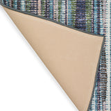 12' Blue and Ivory Ombre Hand Tufted Runner Rug - Homeroots