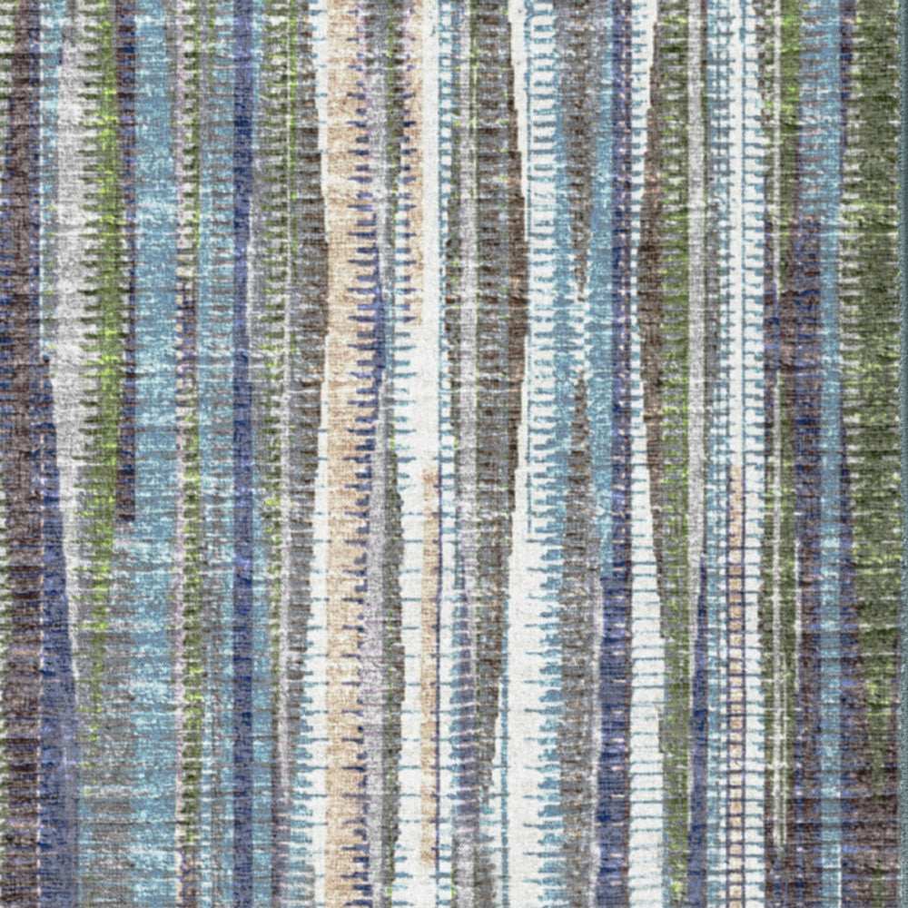 12' Blue and Ivory Ombre Hand Tufted Runner Rug - Homeroots - Flyclothing LLC