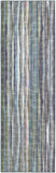 12' Blue and Ivory Ombre Hand Tufted Runner Rug - Homeroots