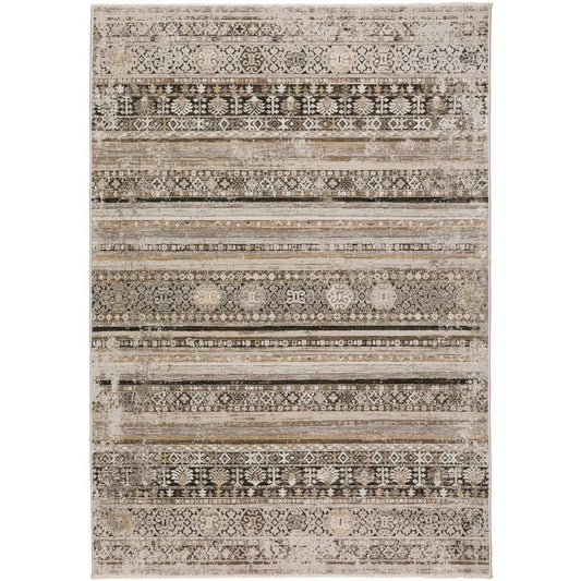 3' X 5' Brown Oriental Area Rug With Fringe - Homeroots - Flyclothing LLC