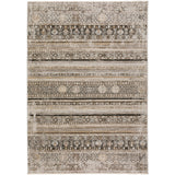 5' X 8' Brown Oriental Area Rug With Fringe - Homeroots