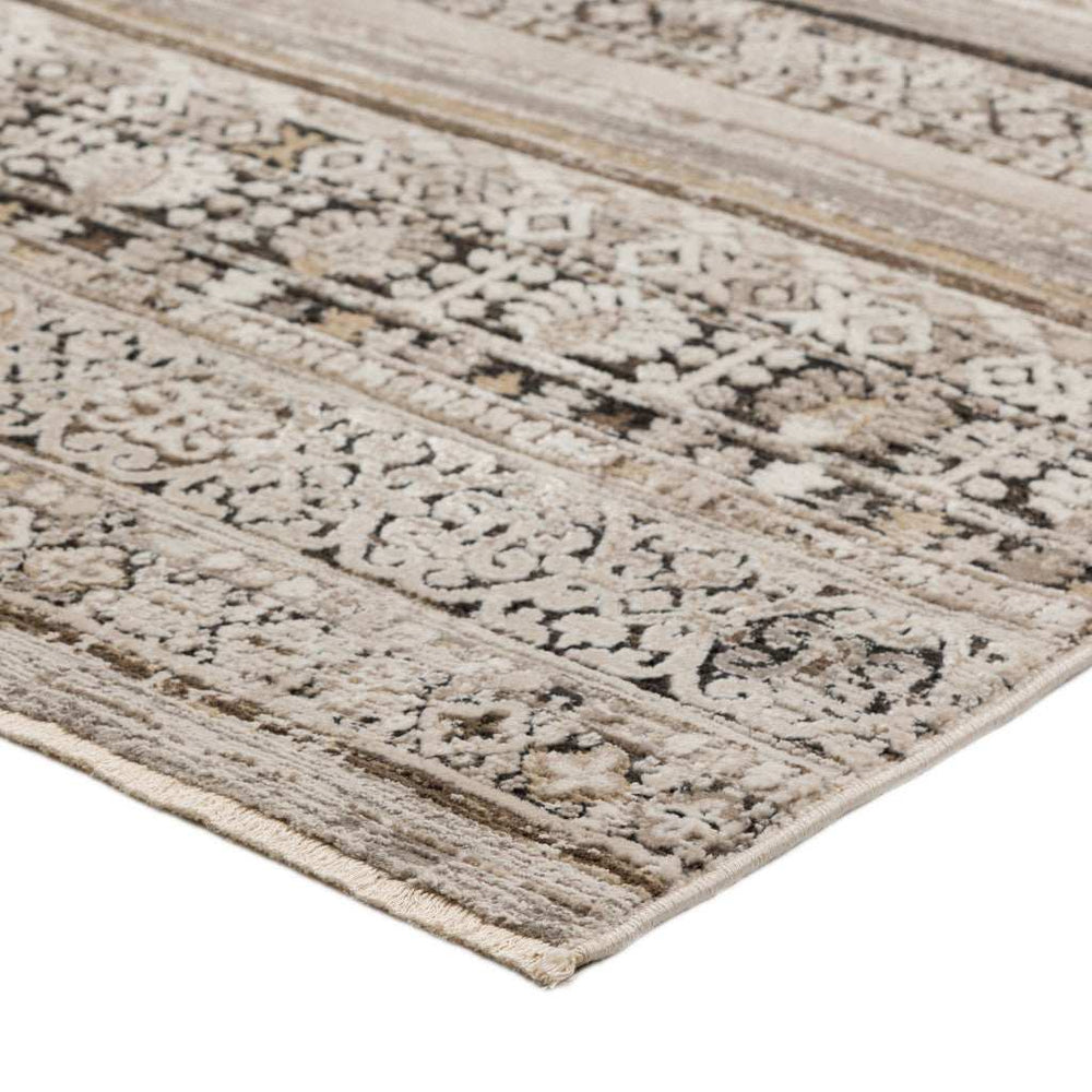 8' X 10' Brown Oriental Area Rug With Fringe - Homeroots - Flyclothing LLC