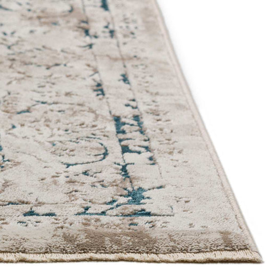 3' X 5' Blue Oriental Area Rug With Fringe - Homeroots - Flyclothing LLC
