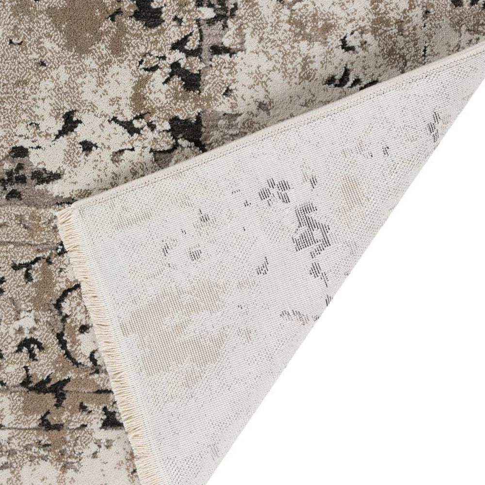 3' X 5' Black Oriental Area Rug With Fringe - Homeroots - Flyclothing LLC