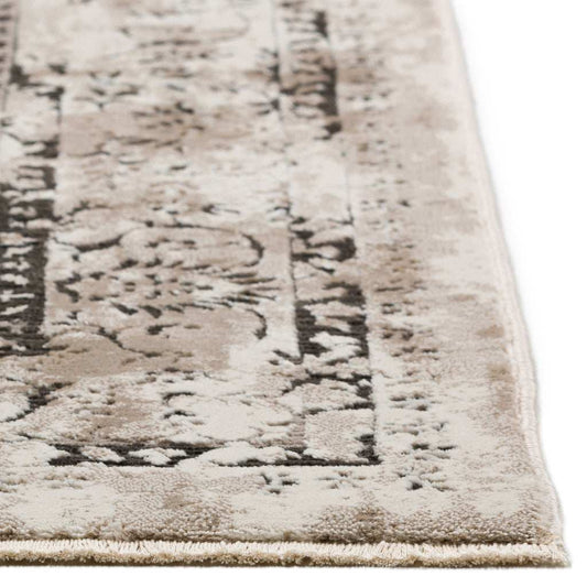 3' X 5' Black Oriental Area Rug With Fringe - Homeroots - Flyclothing LLC