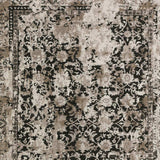 5' X 8' Black Oriental Area Rug With Fringe - Homeroots - Flyclothing LLC