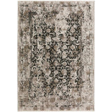 8' X 10' Black Oriental Area Rug With Fringe - Homeroots - Flyclothing LLC